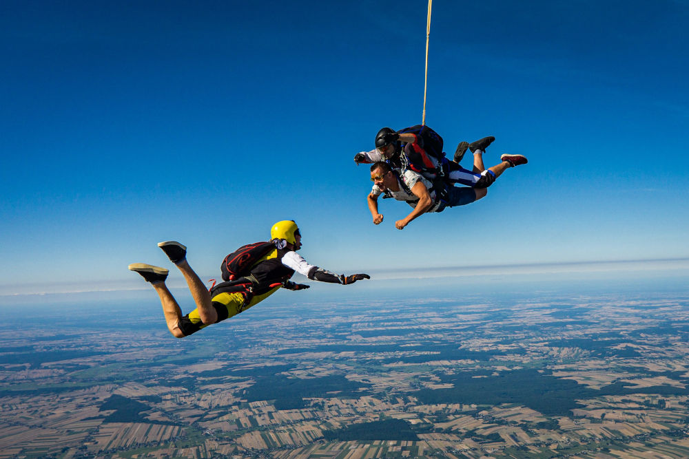 Saut_en_parachute_tandem_pédagogique Saut en tandem pédagogique filmé en vidéo